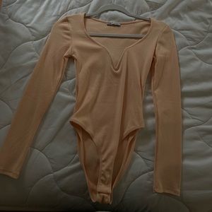 Pink zara bodysuit